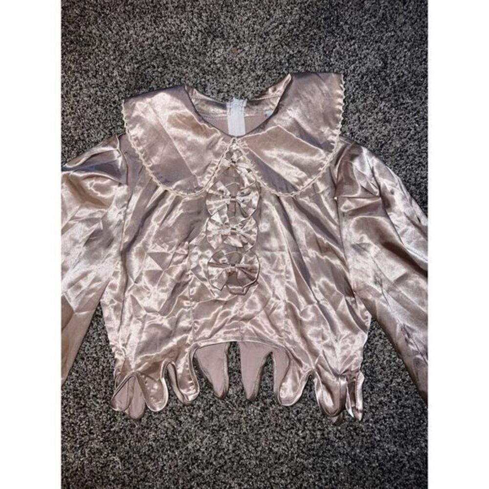 Girls silk long sleeve‎ crop top size 10/12